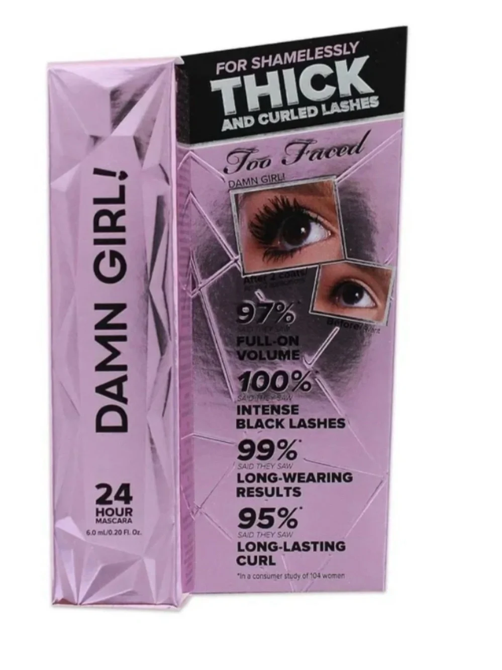 New Damn Girl! 24-Hour Volumizing & Lengthening Mascara Too Faced